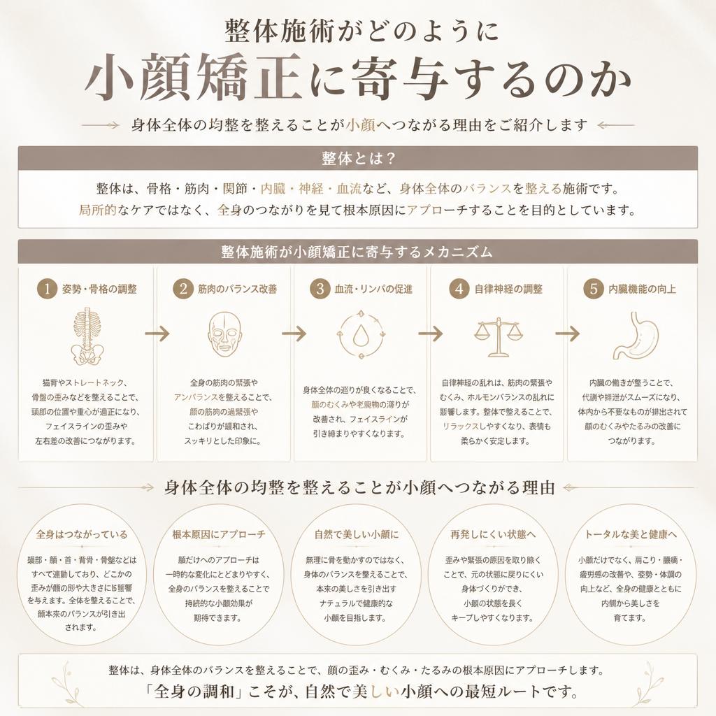 整体と小顔矯正の関係