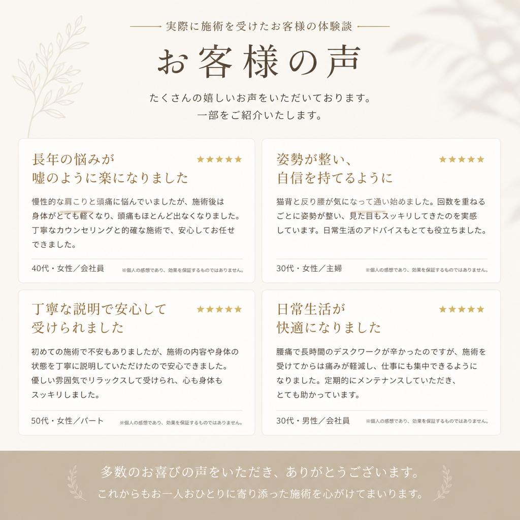 お客様の声